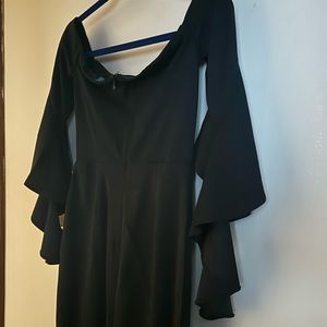 Little Black Dress - BodyCon Sretch off the shoulder cocktail w/flutter Sleeves.